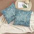 Teal Boho Pillow Covers 22x22 Set of 2, Bohemian Carpet Pattern Outdoor Decorative Throw Pillows Linen Ethnic Design Rustic Farmhouse Cushion Case...