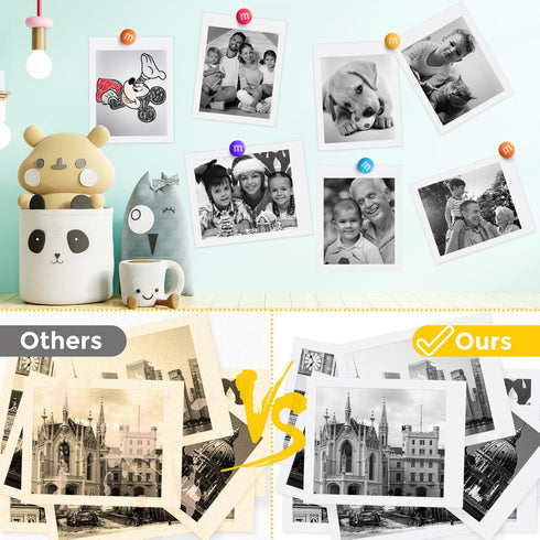 10 Rolls Kids Camera Paper for VTech KidiZoom PrintCam Instant Print Camera, 2.2” Wide BPA Free Thermal Print Paper Compatible with Dragon Touch/E...
