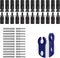12 Pairs Solar Panel Connectors, IP67 Waterproof, 1000V 30A, 24PCS Solar Connectors (Male & Female) + 24PCS Solar Connector Pins (Male & Female) +...