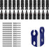 12 Pairs Solar Panel Connectors, IP67 Waterproof, 1000V 30A, 24PCS Solar Connectors (Male & Female) + 24PCS Solar Connector Pins (Male & Female) +...