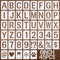 BAMIDELE 6 Inch Letter Stencils and Numbers, 45 Pcs Plastic Alphabet Stencils, Reusable Spray Paint Lettering Drawing Template for Painting on Woo...