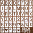 BAMIDELE 6 Inch Letter Stencils and Numbers, 45 Pcs Plastic Alphabet Stencils, Reusable Spray Paint Lettering Drawing Template for Painting on Woo...