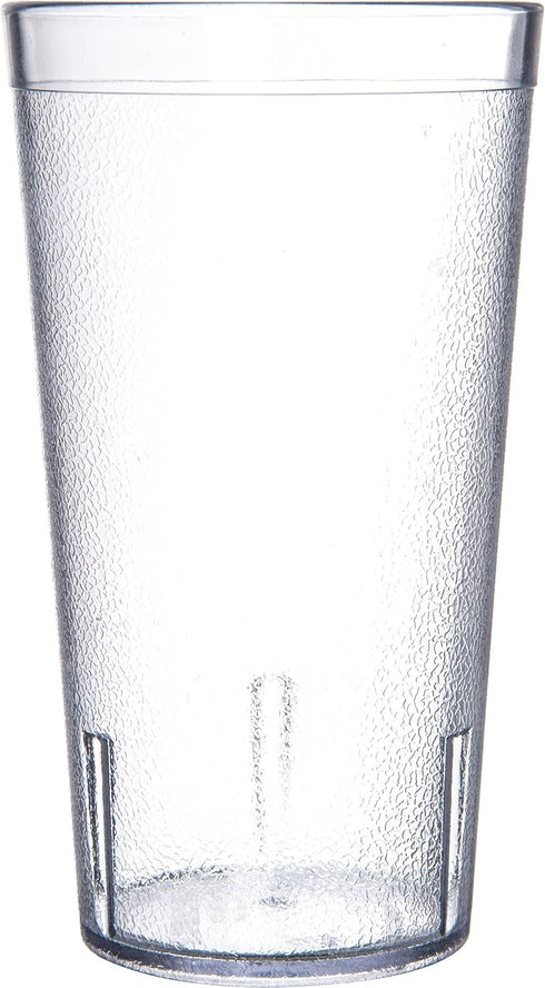 Carlisle FoodService Products 52168107 Stackable ShatterResistant Plastic Tumbler, 16 oz., Clear (Pack of 6)...