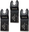 Oshlun MMC-1003 1-1/3-Inch Precision Japan HCS Oscillating Tool Blade with Quick-Fit Arbor for Standard and Quick Change Tools, 3-Pack...