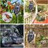 Bird Scarers for Garden, 2Pack Fake Owls to Keep Birds Away Bird Reflective Devices Double Sided Bird Reflectors to Keep Birds Away from Garden Pa...