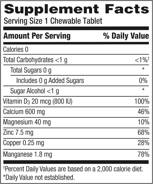 Caltrate Chewables 600 +D3 Plus Minerals Calcium and Vitamin D, Sugar Free, Cherry, Orange and Fruit Punch, 90 Count...