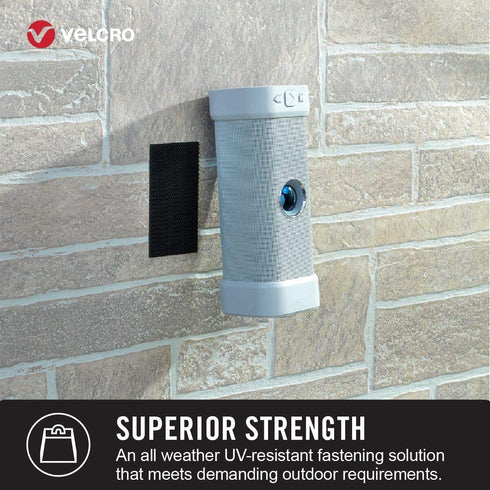 VELCRO Brand Industrial Strength Fasteners | Extreme Outdoor Weather Conditions | Heavy Duty Strength Holds up to 15 lbs | 4 x 2 inch Strips, 3 Se...