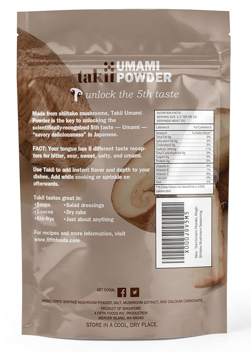 Takii Umami Powder, Made from Shiitake Mushrooms, Add Instant Flavor and Depth to All Your Favorite Dishes (2 Bags)...