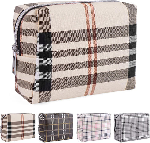 MAANGE Small Makeup Bag for Purse Cosmetic Bags for Women Pu Leather Makeup Pouch Travel Makeup Bag with Zipper Make Up Bag for Travelling (03)...