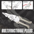 Multifunctional Wire Stripper Tool electrical wire stripping cutter pliers cable crimper multi cutters multi purpose stripping tool 1PCS....