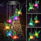Winzwon Birthday Gifts for Women Mom Grandma, Solar Hummingbird Wind Chimes for Outside Solar Lights Outdoor Decor Hanging Mobile Garden Yard Pati...