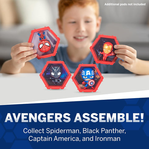 WOW! PODS 4D Marvel Black Panther Toy, Unique Connectable & Collectable Toy Figure, Wall/Shelf Display, Easter Basket Stuffers, Toy Figures, Black...