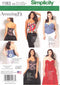 Simplicity US1183AA Plus Size Corset Sewing Pattern for Women, Sizes 20W-28W...