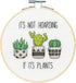 Dimensions 72-76919 Hoarding Plants Counted Cross Stitch Kit for Beginners, 6" D, 14 Cnt. White Aida, 5pcs...