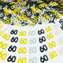 Number 60 Confetti Glitter Metallic Foil Table Party Decorations for Anniversary/Birthday/Wedding Gold Black and Silver 1.5 oz(60)...