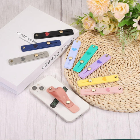 MECCANIXITY 2 Pcs Phone Loop Finger Holder Silicone Phone Strap Grip Holder Cell Phone Grip Stand for Most Smartphones Blue,Navy......