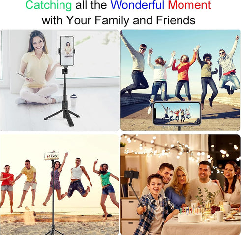 Wireless Smartphone Camera Remote Control (3 Pack) for Photos & Videos, Bluetooth Remote Shutter for iPhone/Android/iPad/Tablets with Adjustable W...