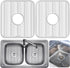 DecorRack 2 Sink Protectors for Kitchen Sink, Plastic 12" x 11" Dish Rack, Protect Sink from Stains, Damage, Scratches, Dishwasher Safe Grid Mat f...