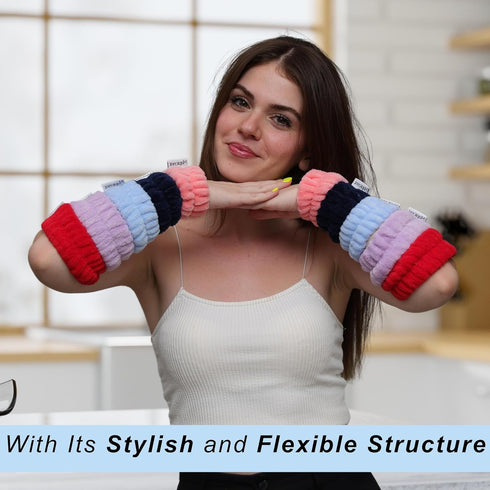 Wrist Towels for Washing Face, Face Washing Wristbands, Wrist Bands for Washing Face, Spa Wristbands For Washing Face, Arm Bands for Washing Face,...