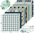 Whaline 12 Design Floral Pattern Paper Blue Flower Scrapbook Paper Double-Sided Decorative Craft Paper for Spring Easter Card Making Scrapbook Pho...