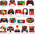 Video Game Birthday Hanging Swirls Red Video Game Party Decorations 20Pcs Game On Ceiling Streamers Gaming Birthday Party Hanging Decorations or L...