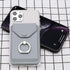 RFID Card Holder & Ring Stand for iPhone, Android, All Smartphones - Light Grey...