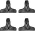 T-Shaped Zebra Print Bag Clips (Set of 4)...