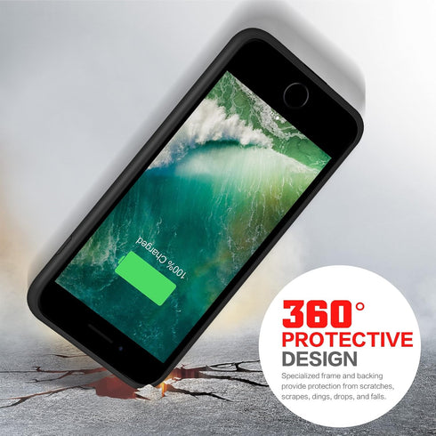Battery Case for iPhone 8Plus/7Plus 8500mAh,Upgraded Protective Rechargeable Extended Battery Pack Charging Case Charger Cover Compatible with iPh...