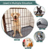 Dog Crate Pad 24x17 inch Gray Memory Foam Dog Bed Mat for Small Dog Cat Grey Washable Puppy Sleeping Bed Anti Slip...
