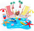 25 Pcs Beach Miniature Dollhouse Decoration, Umbrella Palm Chair Miniature Toys Garden Decorations Dollhouse Outdoor Accessories Beach Decorations...