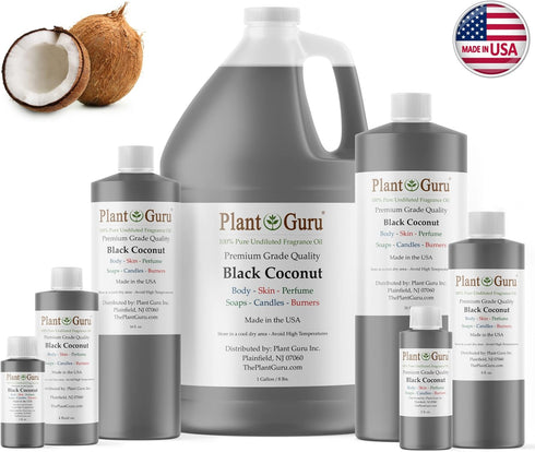 Black Coconut Fragrance Oil 8 fl. oz. Scented Oil for DIY Soap Making, Candles, Bath Bombs, Body Butters. Used in Aromatherapy Diffusers, Burners ...