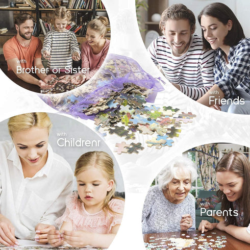 500 Piece Jigsaw Puzzles German Shepherd Puppies Lakeside Retreat Wooden Puzzles for Adults and Kids Development Toys Fun Family Games Gift for An...