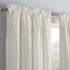 VUE Arashi Modern Boho Decorative Ombre Rod Pocket Window Curtain for Living Room (1 Panel), 52 in x 95 in, Gold...