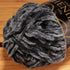 JubileeYarn Chenille Yarn - 100g/Skein Worsted Weight - Storm - Dark Grey - Smokey Mid Grey Velvet - 2 Skeins...