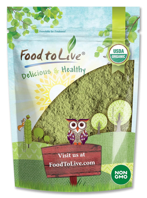 Food to Live Organic Broccoli Powder, 4 Ounces – Non-GMO, Raw, Kosher, 100% Pure, Ground from Whole Vegetables, Vegan Superfood, Bulk, Rich in Fib...
