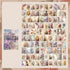 100Pcs Scrapbook Craft Paper Kit for Scrapbook Journaling Supplies?Flower Craft Supplies Materials Decoupage Paper for Scrapbooking Supplies?Bulle...