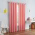 ECLIPSE Kendall Modern Blackout Thermal Rod Pocket Window Curtain for Bedroom or Living Room (1 Panel), 42 X 63, Coral...