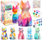 HAPMARS Paint Your Own Cat Lamp Kit 2pcs, DIY Geometric Cat Art Craft Painting Kits for Girls Boys Kid Age 4 5 6 7 8 9 10 11 12+, Art Supplies Cre...