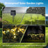 8 Modes Firefly Garden Lights Solar Outdoor - Waterproof Fairy Lights with 1200mAH Solar Panels - LED Swaying Crystal Globe for Yard Decorations, ...