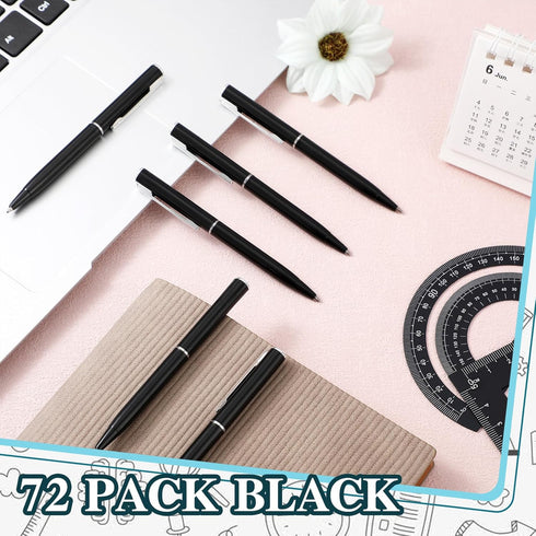 Teling 72 Pcs Small Ballpoint Pen Mini Pens Bulk 4 Inch Short Small Pens Tiny Pen Ink Ballpoint Pens for Notebook Pockets Signature Notepads Schoo...