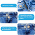 18 Pcs Pants Button Extender, Flexible Waistband Extenders Buttons Jeans Button Extender for Dress Shirts, Silicone Collar Extenders Shirt Pants W...