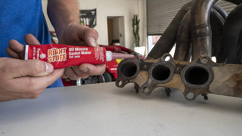 Permatex 34628 Right Stuff 90 Minute Red High Temperature Gasket Maker, 3 oz...