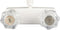 RV/Mobile Home Shower Faucet with Top Threaded Diverter - White with Clear Handles...