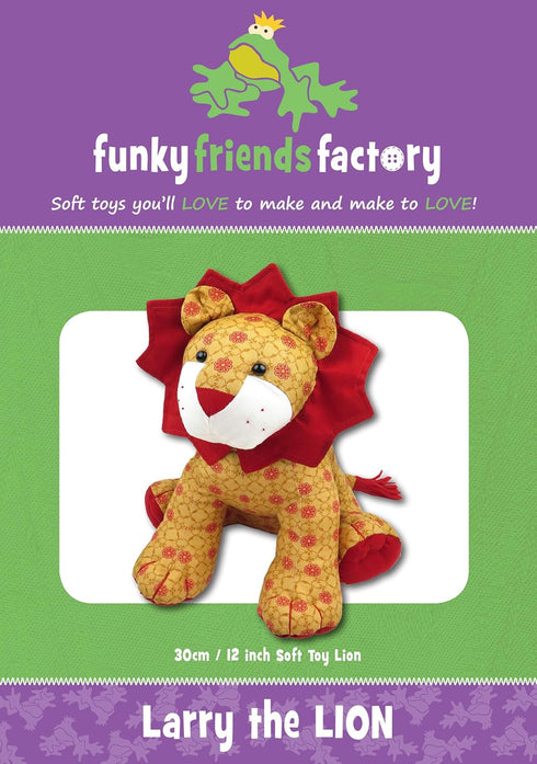 Funky Friends Factory Larry Lion Sewing Pattern...