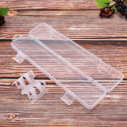 OriGlam Transparent Tableware Storage Case, Portable Flatware Utensil Box, Clear Cutlery Organziers Container for Spoon Fork Chopsticks for Travel...