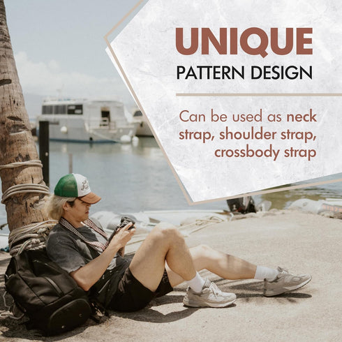 Coiro Camera Neck Strap with Pattern Design, Soft and Comfortable DSLR Camera Harness – Adjustable Nylon Camera Strap Universal Neck & Shoulder St...