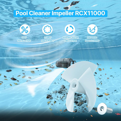 Pool Cleaner Impeller Assembly(with Screw) Rcx11000 Replacement for Hayward Tiger Shark Qc, Sharkvac XL Robotic Pool Cleaners Dry/Wet Pool Vacuum ...