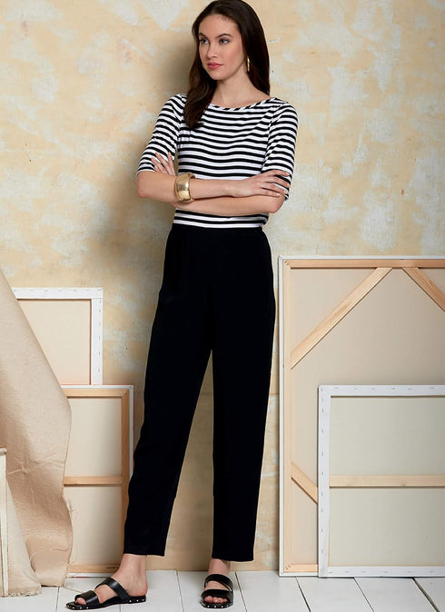 Vogue V9374ZZ Women's Loose Fitting Pants Sewing Patterns by Marcy Tilton, Sizes 16-26, White...