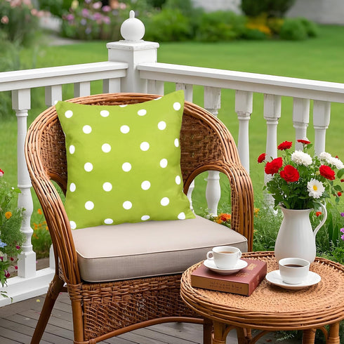 Poise3EHome Outdoor Throw Pillow Covers Set of 2 Waterproof Decorative Pillow Covers for Living Room, Couch, Patio, Spring, 18X18 Inches, Green Po...