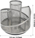 Pen Holder for Desk,Mesh Desk Organizer,360 Degree Rotating Metal Mesh Desktop Organizer,Stepped Design with 5 Compartments,Home Office Art Supply...